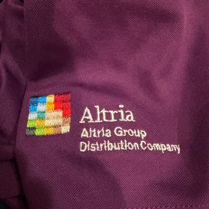 Nike Golf Dri-FIT Purple Polo Shirt Womens Medium NWT Altria Logo Top 354067-543 thumbnail 12