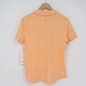 Lululemon Polo Shirt Womens 10 Quick-Drying SS Polo Sunny Coral Button-Down NEW thumbnail 7