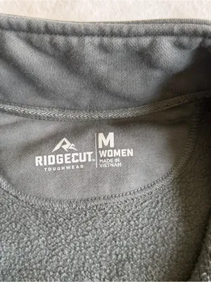 Ridgecut Women’s Quarter Zip Sweatshirt Size Medium Green thumbnail 5