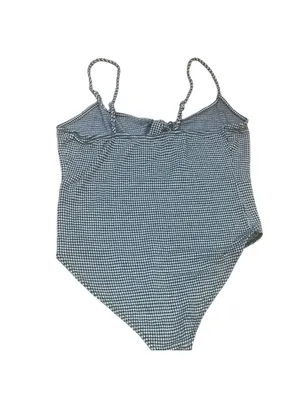 Honey Punch Black and White Bow Cutout Bodysuit Large thumbnail 3