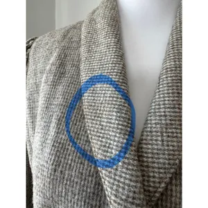Vintage ‘80s Peabody House Gray Beige Wool Blend Belted Single Breasted Blazer thumbnail 9