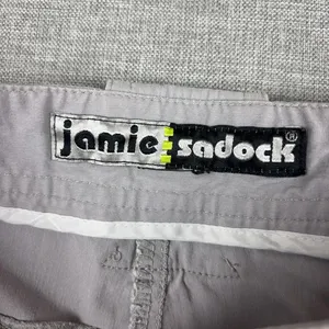 Jamie Sadock Shorts Womens 8 Gray Golf Bermuda Cargo Zip Pockets 9 Inseam thumbnail 3