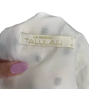 La Maison Talulah Something‎ About You Mini Dress in White Black Polka Dot Print thumbnail 10