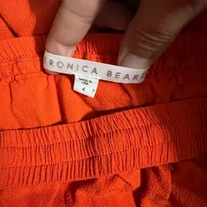Veronica Beard Oleta Off‎ Shoulder Orange Midi Dress Size 4 Flamenco thumbnail 15