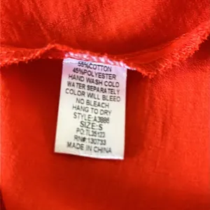 Umgee Red Orange Lace Appliqué Off Shoulder Top Sleeve Detail Womens Small thumbnail 10