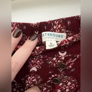 Earthbound Long Boho Maxi Skirt With Front Slit And Buttons thumbnail 3