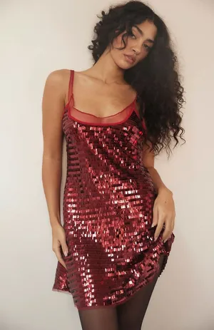 NWT Free People Disco Fever Mini Slip Size S thumbnail 1