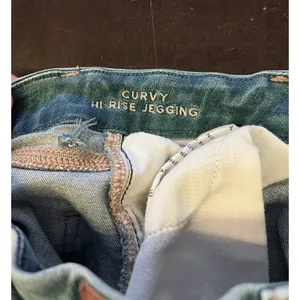 American Eagle Outfitters Curvy High Rise Jegging Jeans Womens 00 Distressed thumbnail 8