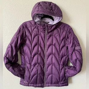 Outdoor Research Purple Hooded Puffer Jacket Lightweight XS excellent condition thumbnail 3