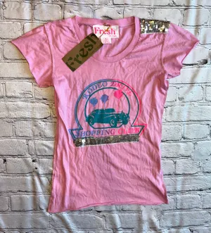 VTG Y2K FRESH L.A. Beverly Hills Rodeo Drive Shopping Club T-Shirt Small NWT NEW thumbnail 1