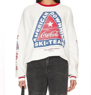The Laundry Room Coca Cola American Downhill Ski Team Sweatshirt - Size XS - NWT thumbnail 1