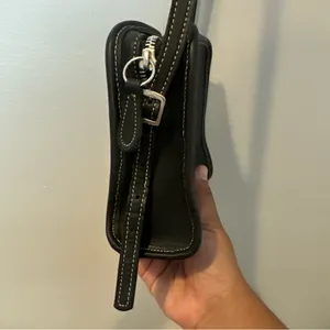 Vintage Coach Bellini Purse Crossbody Bag Leather #9139 , Costa Rica Black‎ thumbnail 2