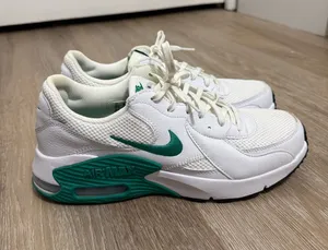 Nike White and Green Air Max Running Shoes thumbnail 1