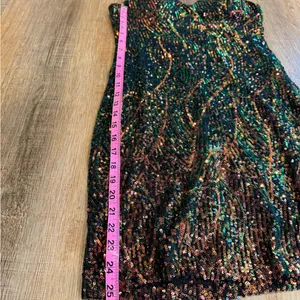 City Studio Multicolor Sequin Bodycon Mini Dress juniors size 7 thumbnail 7