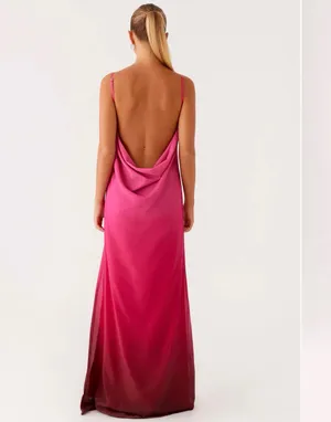 Peppermayo Marianne Maxi Pink Ombre Dress thumbnail 2