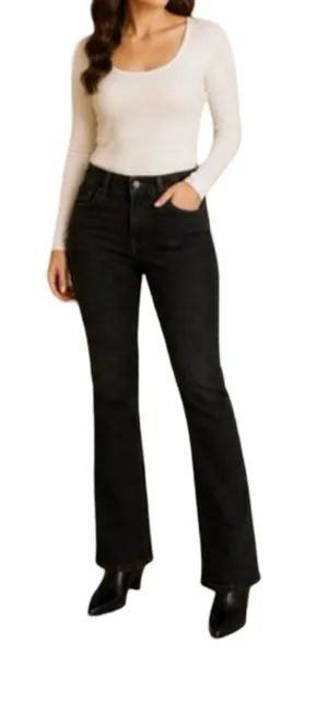 Loft Jeans Womens Size 6 Curvy Boot Mid Rise Pockets Zip Close Dark Wash Classic thumbnail 1