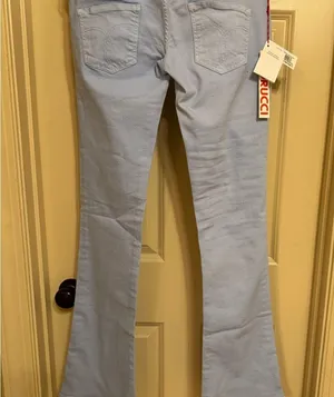 Fiorucci Light Blue Skinny Jeans Washed Denim thumbnail 4