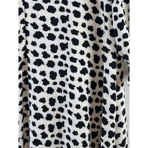 Giffniseti Maxi Dress Sz‎ 1XL Dalmatian Print High-Low Cutout Ruffle Boho thumbnail 6