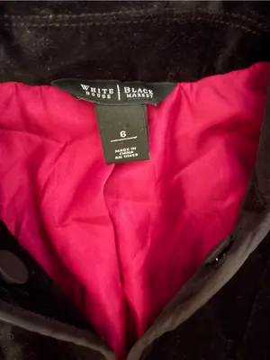 White House Black Market Black Blazer with Pink Interior thumbnail 2