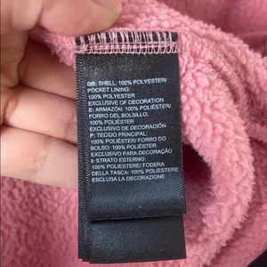 The North Face women’s Pink Zip-Up Fleece Jacket thumbnail 10