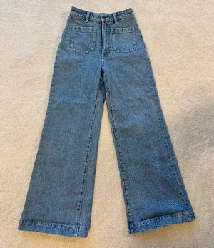 ROLLA'S Wide Leg Flare Jeans in Blue Denim thumbnail 1