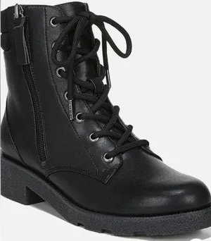 Dr. Scholl’s Black Lug Sole Tayler Lace Up Ankle Boots 7 thumbnail 1
