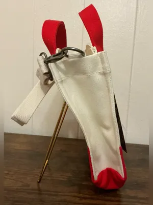 A Rare NWT Canvas Cotton Vans Lil Pergs Tote Bag Crossbody Handbag Bag thumbnail 2