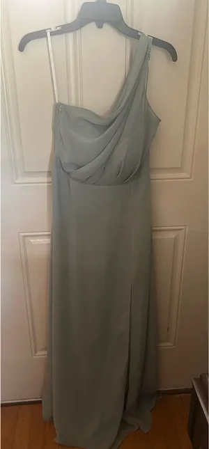 Sage green chiffon Birdy Grey dress thumbnail 2