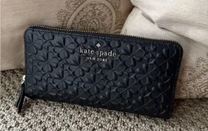 Kate Spade New York Hollie Spade Clover Geo Embossed Large Continental Wallet thumbnail 5
