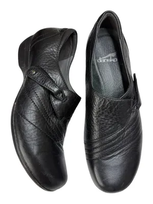 Dansko Franny Women's‎ Size 39 9US Black Leather Comfort Shoes Loafers thumbnail 1
