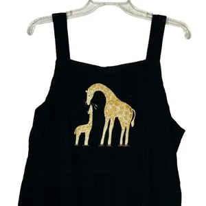 Vintage Christopher & Banks Corduroy Dress‎ with Giraffes thumbnail 2