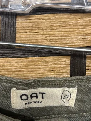 Oat Olive green high rise mini flare jeans size 4 thumbnail 6