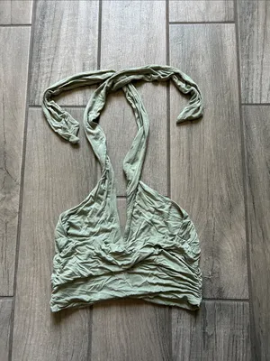 Ruched Halter Crop Top thumbnail 4