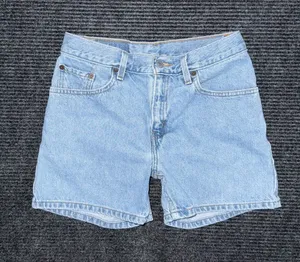 Vintage 90s Levi’s 550 Relaxed Fit Denim Shorts Women’s 26 Light Denim Jorts thumbnail 1