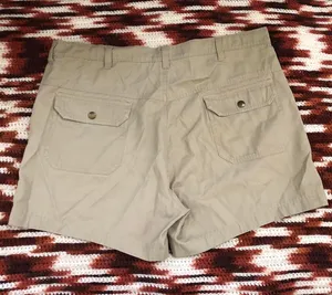 Vintage Khaki Hiking Bermuda Cargo Explorer Adventure Shorts #Dora #Boho thumbnail 2