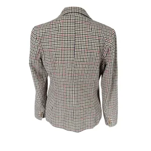 Charter Club long sleeve collared button down fully lined houndstooth blazer 4 thumbnail 4
