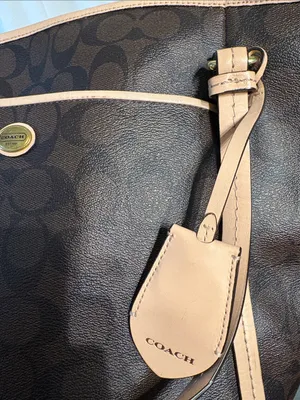 Coach Peyton Signature Crossbody Shoulder Bag Brown with Light Tan Trim F26186 thumbnail 9