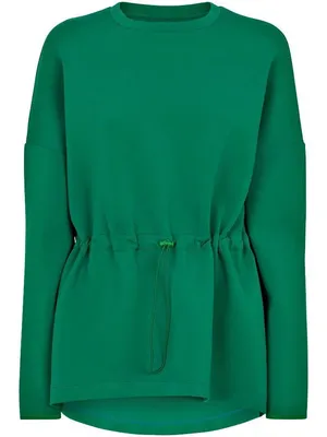 SWEATY BETTY Emerald Green Grace Scuba Pullover Sweatshirt Size XXL thumbnail 5