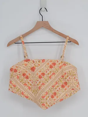 Show Me Your Mumu Handkerchief Top Patchwork Paisley S thumbnail 2