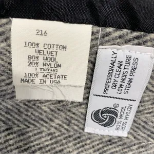 VINTAGE JENNIFER CHASE Wool Herringbone Longline Pea Coat Jacket thumbnail 11