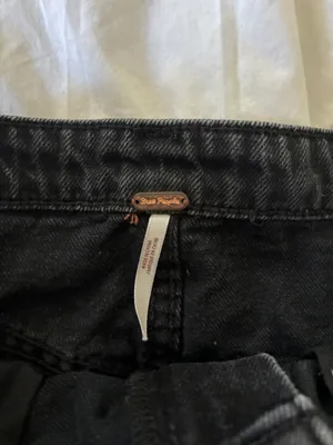 Free People Black Denim Skirt thumbnail 4
