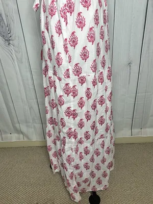 Roller Rabbit x Target Maxi Dress Pink Bouquet Print Short Sleeve Womens Sz S thumbnail 7
