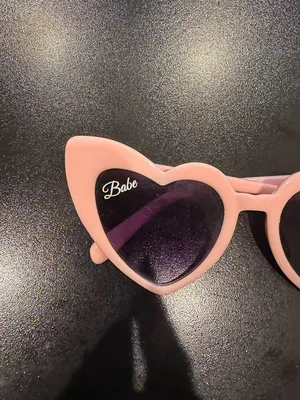 Pink Hearts Babe Bridal Shower Bachelorette Party Sunglasses thumbnail 3