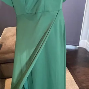 Women’s Full Length Green Chiffon Bridesmaid Party Prom Dress Corset Back 14 thumbnail 4