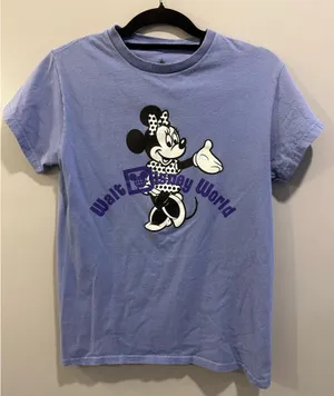 Disney Walt Disney World Minnie Mousr Logo Tee Purple thumbnail 1