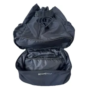 BEYOND YOGA Convertible Backpack Drawstring Tote Lightweight Black Gym Bag thumbnail 10