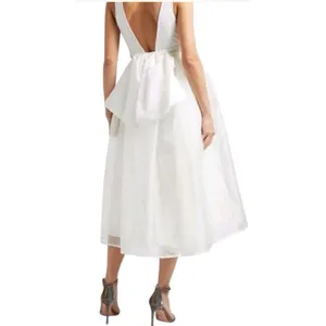 Sachin & Babi Women Carmina Organza Midi Bow Dress Wedding Prom Size‎ 8 thumbnail 2