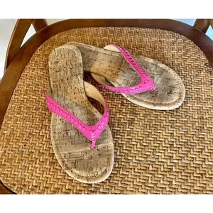 Jack Rogers pink stitch flip flop sandals size 6 thumbnail 2