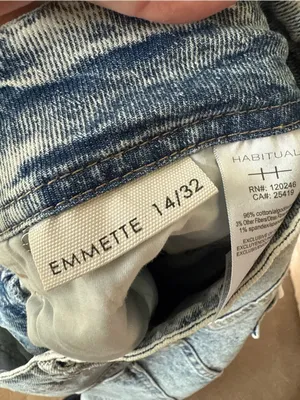 NWT Habitual Emmette High Waist Wide Leg‎ Acid Wash Trouser Jeans thumbnail 5