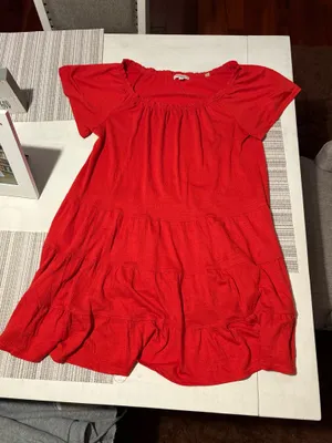 Max Studio Orange Tiered Mini Dress thumbnail 2